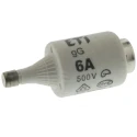 ETI 6A, 500V AC D2 Diazed Fuse, Ceramic Body, E27 Thread Size, Class gG/gL, Breaking Capacity 50kA 2312403
