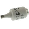ETI 6A, 500V AC D2 Diazed Fuse, Ceramic Body, E27 Thread Size, Class gG/gL, Breaking Capacity 50kA 2312403