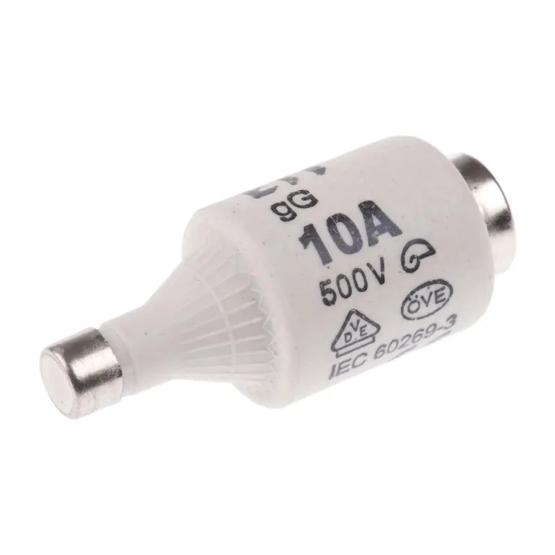 ETI 10A 500V AC D2 Diazed Fuse, E27 Thread Size, Ceramic Body, 50kA Breaking Capacity 2312404