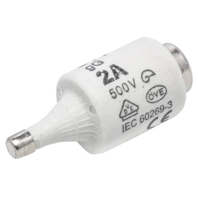 ETI 2A, 500V ac D2 Diazed Fuse, E27 Thread Size 2312401