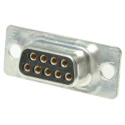 ITT Cannon D* 9 Way Straight Panel Mount D-Sub Connector with 120 in Through Hole Female 121073-2055 D