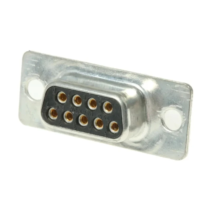 ITT Cannon D* 9 Way Straight Panel Mount D-Sub Connector with 120 in Through Hole Female 121073-2055 D