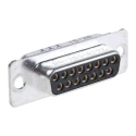 ITT Cannon D* 15 Way Straight Panel Mount D-Sub Connector with 120 in Through Hole Female 121073-2056 D