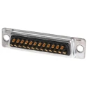 ITT Cannon D* 25 Way Straight 2.84 mm Pitch Cable, Panel Mount D-Sub Connector with 120 in Through Hole Male 121073-2042 D