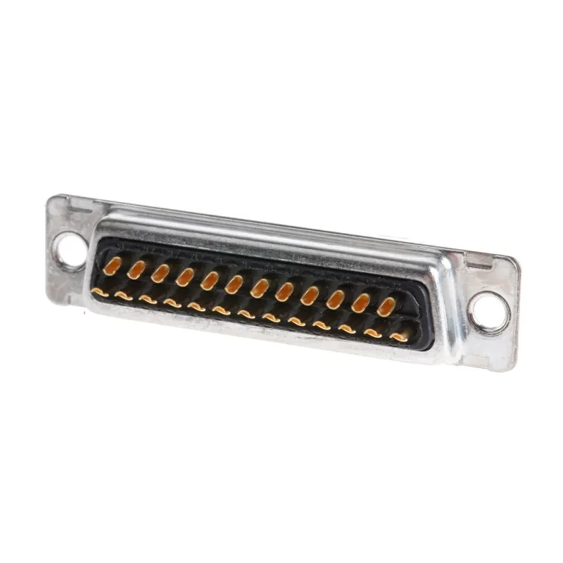 ITT Cannon D* 25 Way Straight 2.84 mm Pitch Cable, Panel Mount D-Sub Connector with 120 in Through Hole Male 121073-2042 D