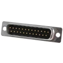 ITT Cannon D* 25 Way Straight 2.84 mm Pitch Cable, Panel Mount D-Sub Connector with 120 in Through Hole Male 121073-2042 D