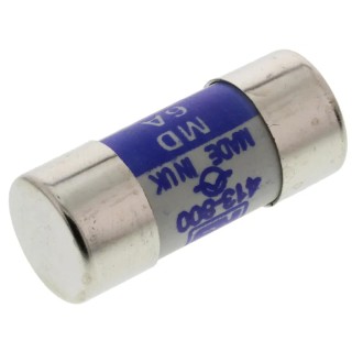 RS PRO 6A Cartridge Fuse, 13 x 29 mm, 415V AC, Pull Cap, High Breaking Capacity 80kA 413-800