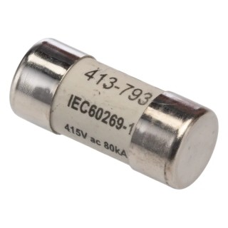 RS PRO 4A Cartridge Fuse 13 x 29 mm 415V AC High Breaking Capacity RS PRO 413-793