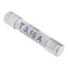 RS PRO 3.15A T Ceramic Cartridge Fuse, 6.3 x 32 mm, 500V AC, Time Delay, Ceramic Body 414-049