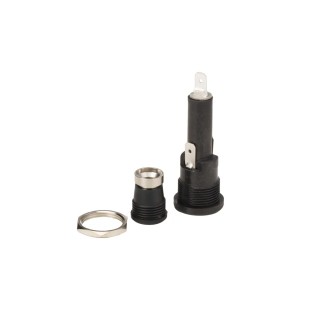 Bulgin 13A Panel Mount Fuse Holder, 1P-Pole for 6.3 x 32 mm Fuse, 250V AC FX0416/S