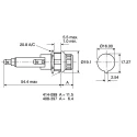 Bulgin 13A Panel Mount Fuse Holder, 1P-Pole for 6.3 x 32 mm Fuse, 250V AC FX0416/S