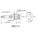 Bulgin 13A Panel Mount Fuse Holder, 1P-Pole for 6.3 x 32 mm Fuse, 250V AC FX0416/S