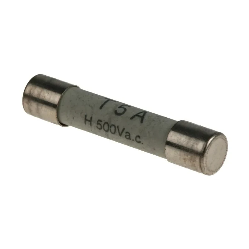 RS PRO 5A T Ceramic Cartridge Fuse, 6.3 x 32 mm, Time Delay, 500V AC, Ceramic Body, Model 414-055
