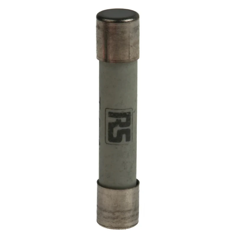 RS PRO 5A T Ceramic Cartridge Fuse, 6.3 x 32 mm, Time Delay, 500V AC, Ceramic Body, Model 414-055