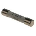 RS PRO 10A T Ceramic Cartridge Fuse, 6.3 x 32 mm, Time Delay, 500V ac, High Breaking Capacity 414-061
