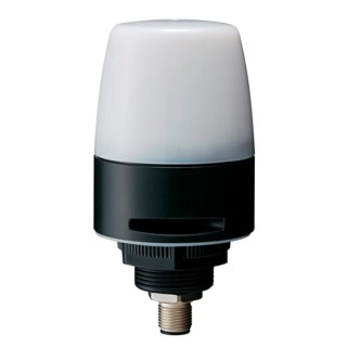 Patlite NE-I Series IO-Link Signal Beacon with Buzzer, Cyan Blue Amber White Red Purple Green LED, Flashing Light NE-ILNB-M