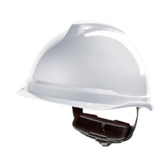 MSA Safety V-Gard 520 White Safety Helmet Adjustable GV912-0000000-000