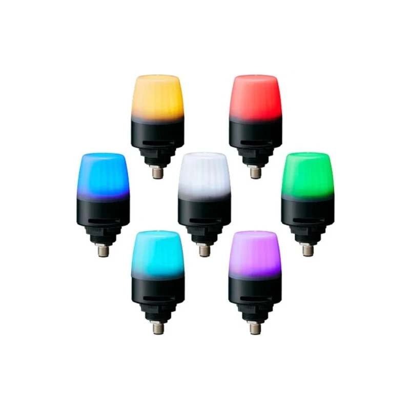 Patlite NE-I Series IO-Link Signal Beacon with Buzzer, Cyan Green Purple Red White Amber Blue LED Flashing, IP65 NE-ILXB-M