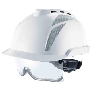 MSA Safety V-Gard 930 White Ventilated Adjustable Safety Helmet GVC1A-00000G0-000