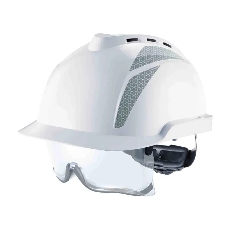 MSA Safety V-Gard 930 White Ventilated Adjustable Safety Helmet GVC1A-00000G0-000