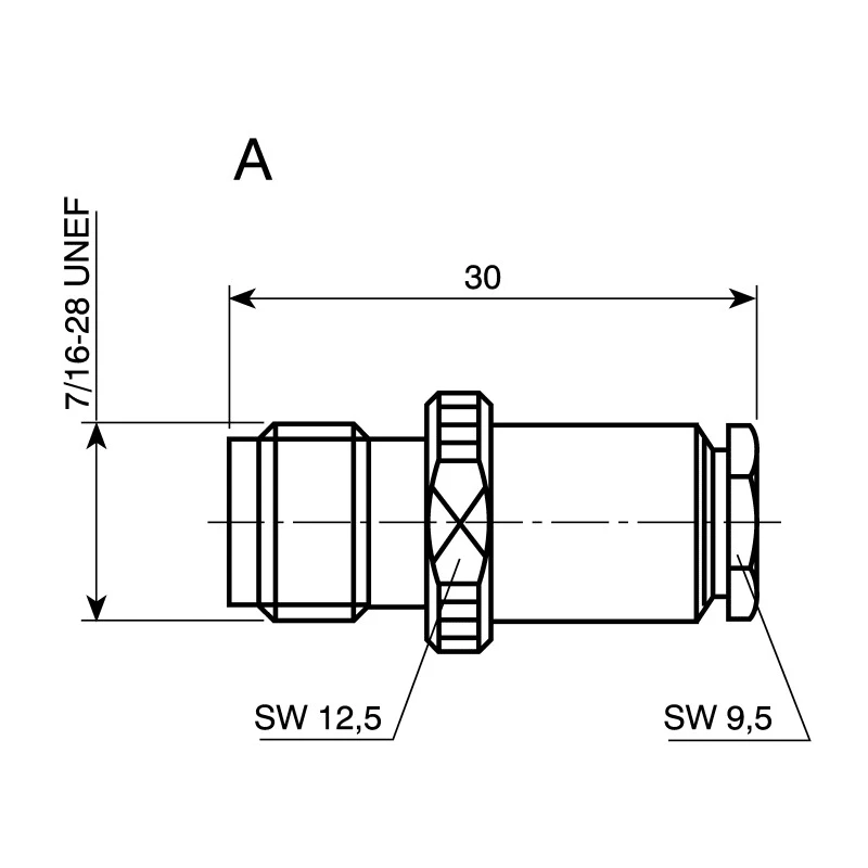 Telegartner TNC Series Coaxial Connector Cable Female TNC 50 Ω Straight Body Crimp J01011A2287