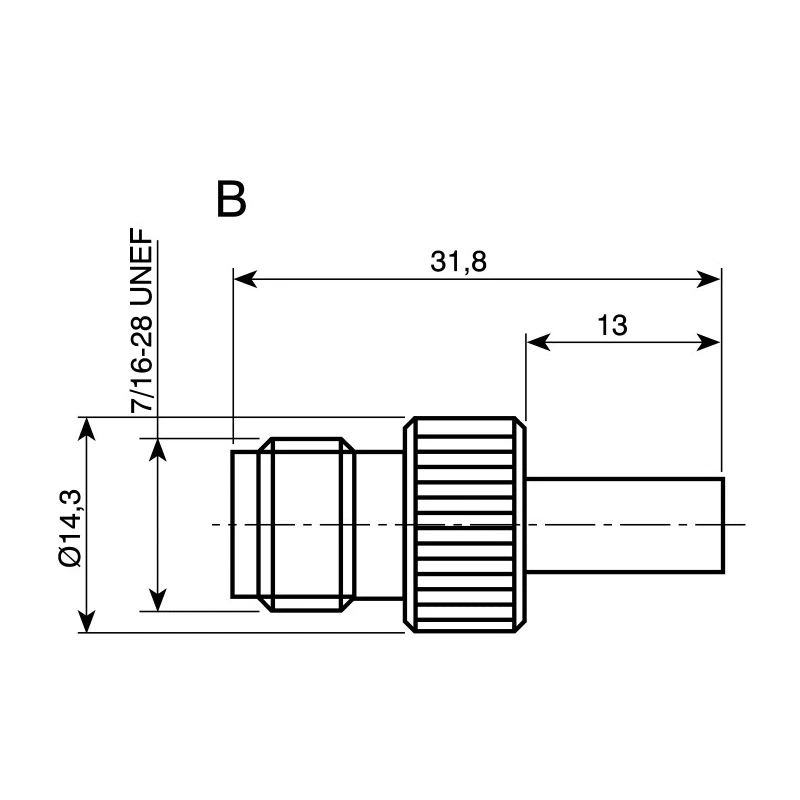 Telegartner TNC Series Coaxial Connector Cable Female TNC 50 Ω Straight Body Crimp J01011A2287