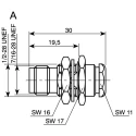 Telegartner TNC Series Coaxial Connector Panel Mount Female TNC, 50 Ω, Straight Body, Crimp Termination J01011A2337