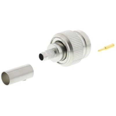 Telegartner TNC Series Coaxial Connector Cable Male TNC 50 Ω Straight Body Crimp J01010A2256