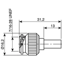 Telegartner TNC Series Coaxial Connector Cable Male TNC 50 Ω Straight Body Crimp J01010A2256