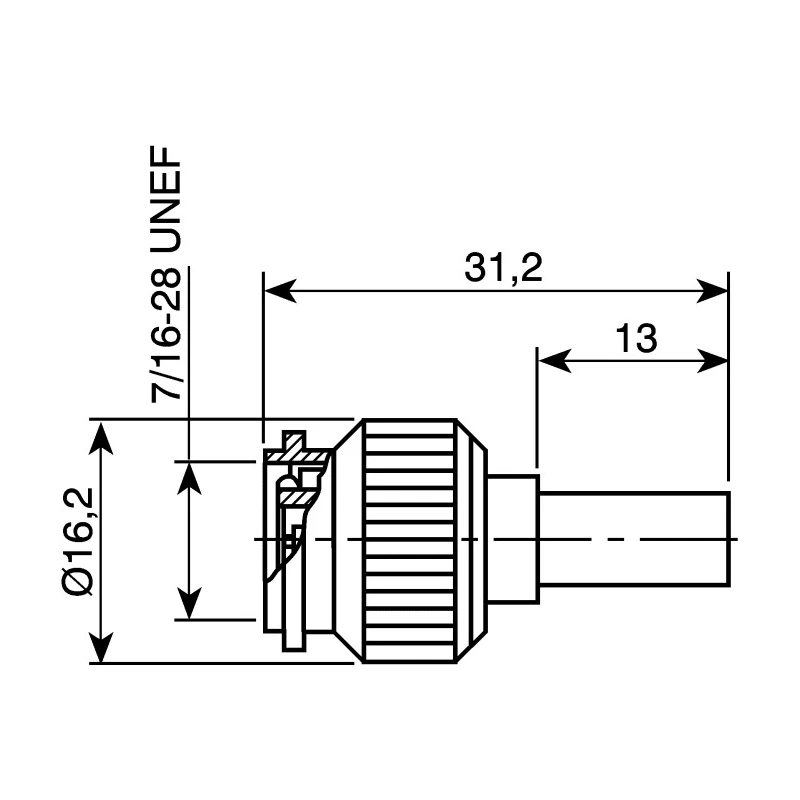 Telegartner TNC Series Coaxial Connector Cable Male TNC 50 Ω Straight Body Crimp J01010A2256