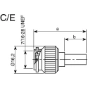 Telegartner TNC Series Coaxial Connector Cable Male TNC 50 Ω Straight Body Crimp J01010A2256