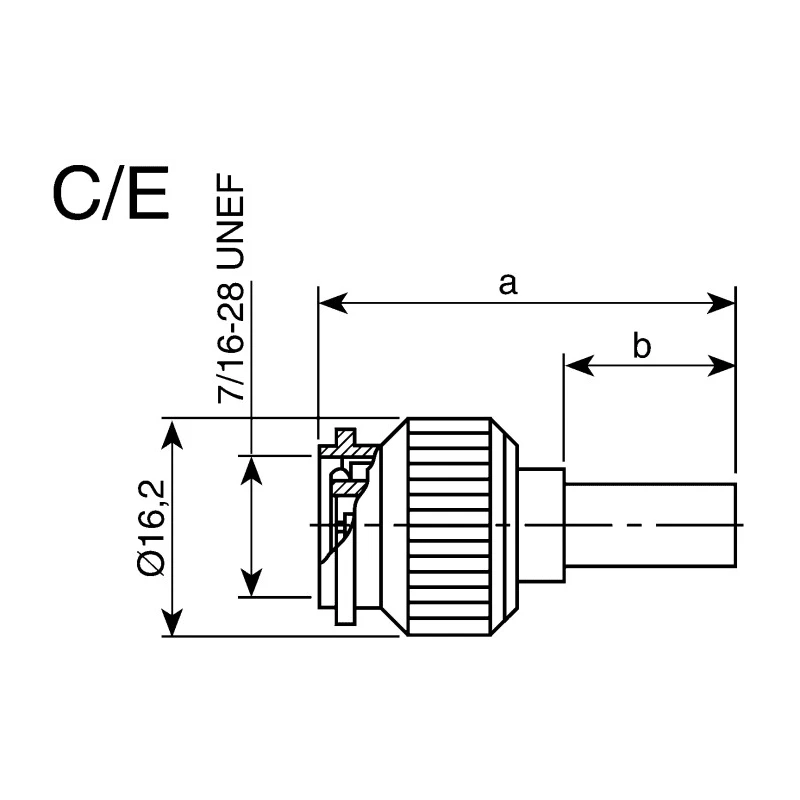 Telegartner TNC Series Coaxial Connector Cable Male TNC 50 Ω Straight Body Crimp J01010A2256