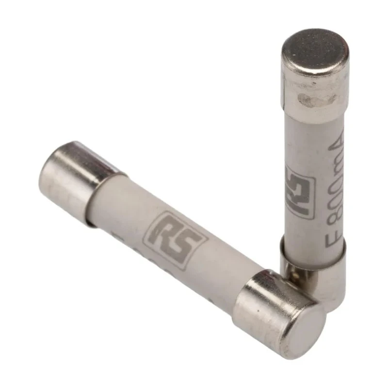 RS PRO Fast Acting Ceramic Cartridge Fuse 800mA 500V AC 6.3 x 32 mm 414-443
