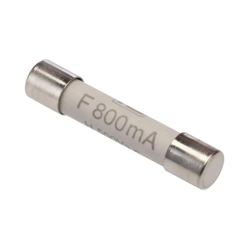RS PRO Fast Acting Ceramic Cartridge Fuse 800mA 500V AC 6.3 x 32 mm 414-443