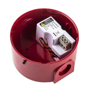 Eaton Red, White Powered Base for use with Flashni Sounder & Beacons 631201FUL-0135