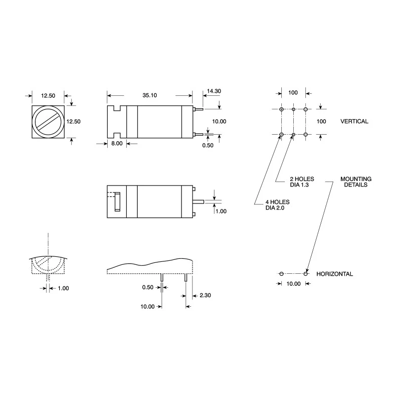 Bulgin 10A 1P-Pole PCB Mount Fuse Holder for 5 x 20 mm Fuse, 250V AC FX0457