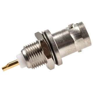 Telegartner BNC Series Coaxial Connector Panel Mount Female BNC, 50 Ω, Straight Body Solder J01001A0614