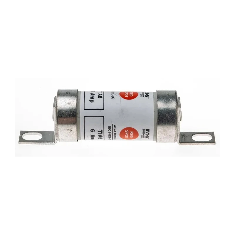 Eaton British Standard Fuse A2 6A 660V AC High Rupture Capacity Offset Tag TIA6