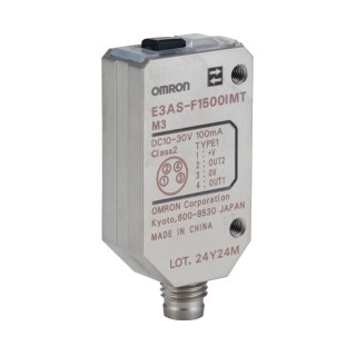 Omron Diffuse Photoelectric Sensor Compact Sensor 50 mm to 1.5 m Detection Range PNP Output IP67 IP67G IP69K E3AS-F1500IMT M3
