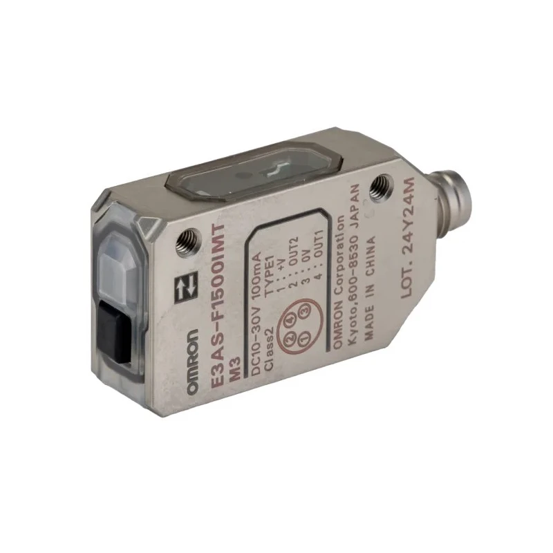 Omron Diffuse Photoelectric Sensor Compact Sensor 50 mm to 1.5 m Detection Range PNP Output IP67 IP67G IP69K E3AS-F1500IMT M3