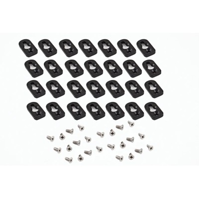 Hammond 1557 Series Polycarbonate Mounting Feet Black IP66 for 1557 Series Enclosure 1557FOOT2BK-24