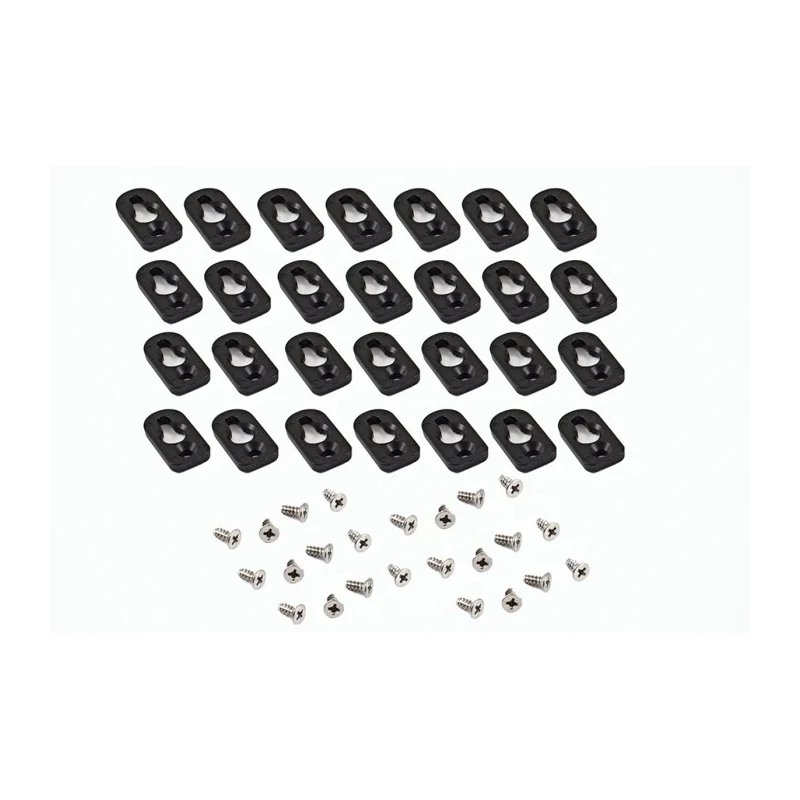 Hammond 1557 Series Polycarbonate Mounting Feet Black IP66 for 1557 Series Enclosure 1557FOOT2BK-24
