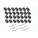 Hammond 1557 Series ABS Plastic Mounting Feet for 1557 Series Enclosure 1557FOOTBK-24