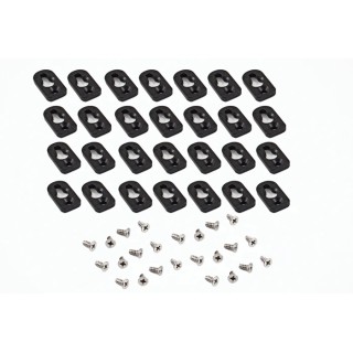 Hammond 1557 Series ABS Plastic Mounting Feet for 1557 Series Enclosure 1557FOOTBK-24