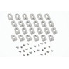 Hammond 1557 Series ABS Plastic Feet for Use with 1557 Series Enclosure 1557FOOTGY-24