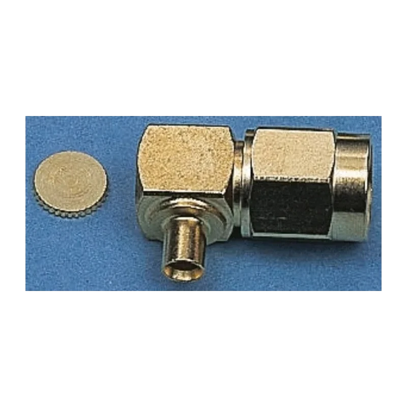 Telegartner SMA Series Coaxial Connector Cable Male SMA, 50 Ω, Right Angle Body, Solder Termination J01150A0151