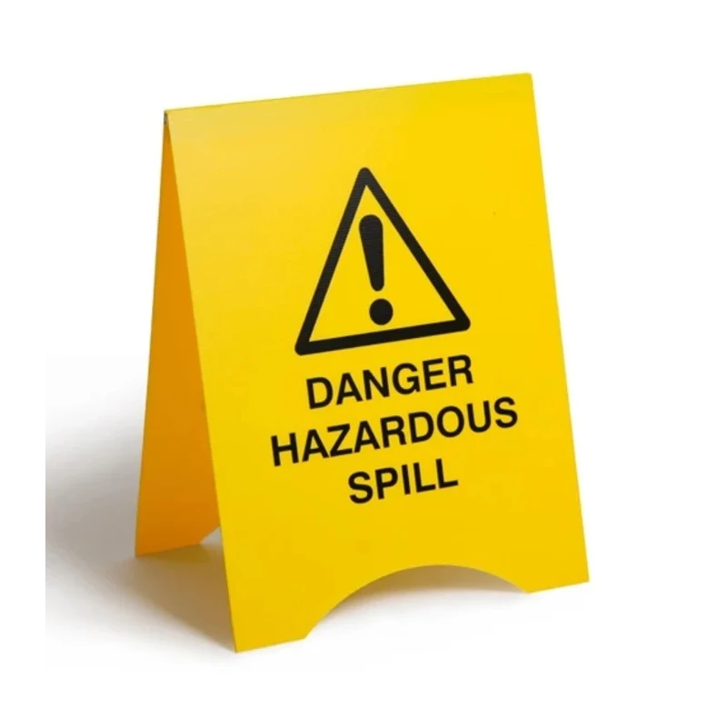 RS PRO Spill Kit Safety Warning Floor Sign Corex Panel Portable Lightweight 193-8439