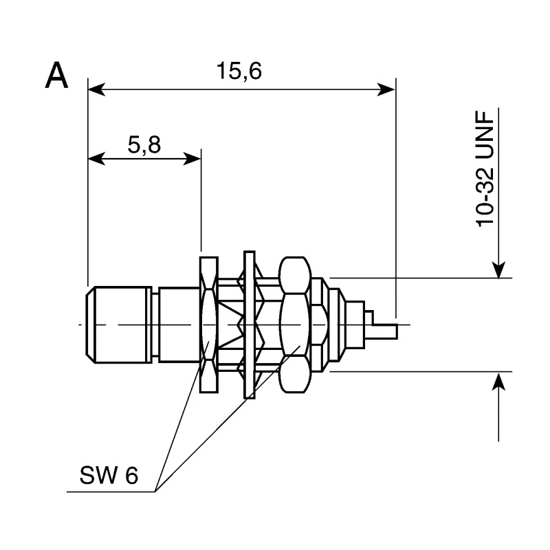 Telegartner SMB Series Coaxial Connector Panel Mount Female SMB 50 Ω 4GHz Straight Body Solder J01160A0021
