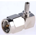 Telegartner SMA Series Coaxial Connector Cable Male SMA, 50 Ω, Right Angle Body Crimp J01150A0069