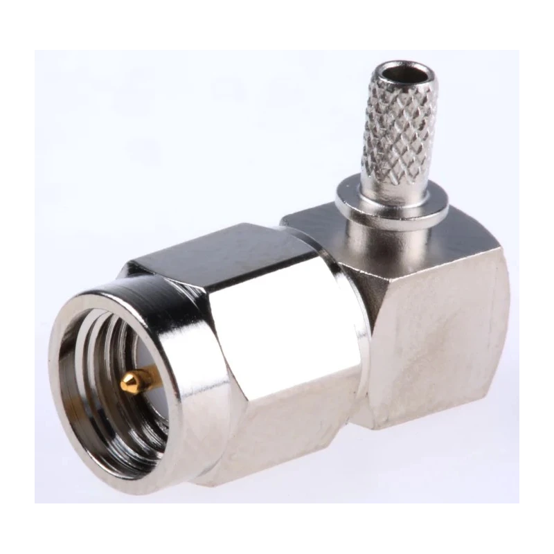 Telegartner SMA Series Coaxial Connector Cable Male SMA, 50 Ω, Right Angle Body Crimp J01150A0069